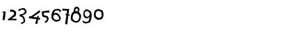 Download AgrafieLL Regular Font Numeric Preview