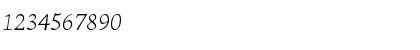 Download Adobe Jenson Pro Light Italic Font Numeric Preview
