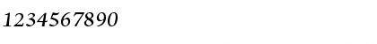 Download Adobe Jenson Pro Semibold Italic Font Numeric Preview