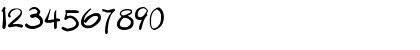 Download Boring Showers Regular Font Numeric Preview