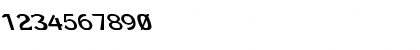 Download Borzoi Bold Lefty Regular Font Numeric Preview