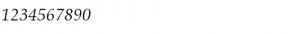 Download Aldus LT Std Italic Font Numeric Preview