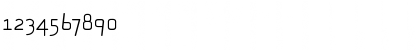 Download Alega-Light Regular Font Numeric Preview