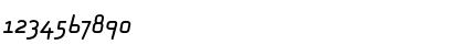 Download Alega-NormalItalic Regular Font Numeric Preview