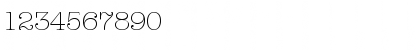 Download AmericanTypewriterBQ Light Font Numeric Preview