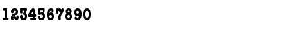Download AmericanTypewriterCondensedBQ Regular Font Numeric Preview