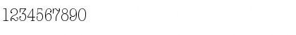 Download AmericanTypewriterCondensedBQ Regular Font Numeric Preview