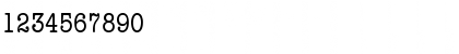 Download AmericanTypewriterCondensedBQ Regular Font Numeric Preview