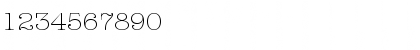 Download ITC American Typewriter LT Light Font Numeric Preview