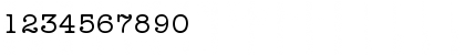 Download ITC American Typewriter LT Medium Font Numeric Preview