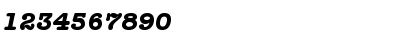Download ITC American Typewriter Std Bold Italic Font Numeric Preview