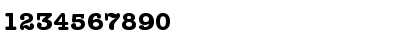 Download ITC American Typewriter Bold Font Numeric Preview