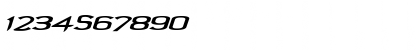 Download AntigenOblique Italic Font Numeric Preview
