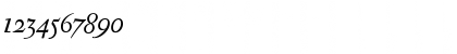 Download Antique Ancienne Italic Font Numeric Preview