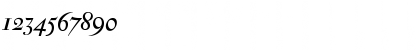 Download Antique Moderne Italic Font Numeric Preview