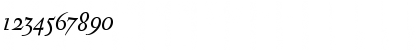 Download AntiqueAncienne Italic Font Numeric Preview