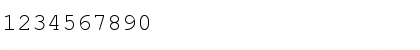 Download APCCourier-Regular Regular Font Numeric Preview