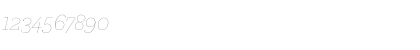 Download Archer Hairline Italic Font Numeric Preview