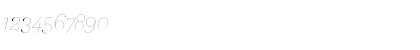 Download ArcherPro Hairline Italic Font Numeric Preview
