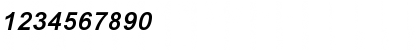 Download Arial Monospaced MT Bold Italic Font Numeric Preview