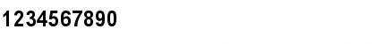 Download Arial MT Std Bold Cond Font Numeric Preview