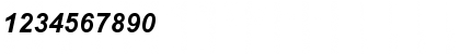Download Arial MT Std Bold Italic Font Numeric Preview