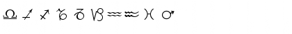 Download Astrology P01 Font Numeric Preview