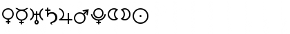 Download Astrology P03 Font Numeric Preview