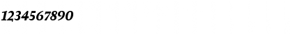 Download AtmaSerifLF-BlackItalicQC Regular Font Numeric Preview