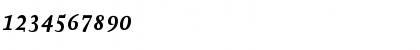 Download AtmaSerifTF-BlackItalic Regular Font Numeric Preview