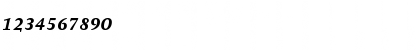 Download AtmaSerifTF-BoldItalicMC Regular Font Numeric Preview