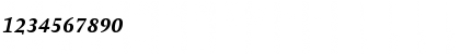 Download AtmaSerifTF-BoldItalicQC Regular Font Numeric Preview