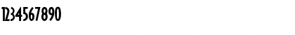 Download AuCasablanca Regular Font Numeric Preview