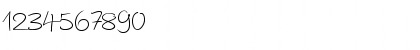 Download AutographScriptEF Light Font Numeric Preview