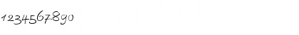 Download AutographScriptEF LightAlt Font Numeric Preview