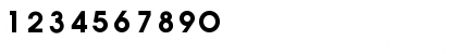 Download AuxinDemiBold Regular Font Numeric Preview