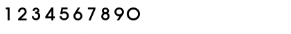 Download AuxinMedium Regular Font Numeric Preview
