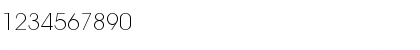 Download AvantGardEF ExtraLight Font Numeric Preview