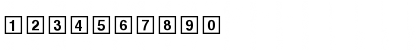 Download Boxed In Regular Font Numeric Preview