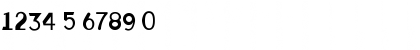 Download Awkward Regular Font Numeric Preview