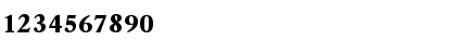 Download AZGaramondExtraBoldC Regular Font Numeric Preview