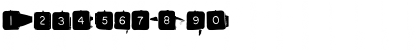 Download BackspacerSquare Medium Font Numeric Preview