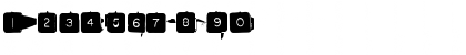 Download BackspacerSquare Regular Font Numeric Preview