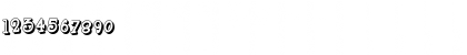 Download Boyz R Gross Shadow NF Regular Font Numeric Preview