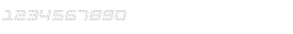 Download BpositiveOutline Italic Regular Font Numeric Preview