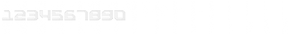 Download BpositiveOutline Regular Font Numeric Preview