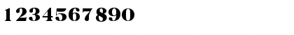 Download Baskerville-Heavy Regular Font Numeric Preview