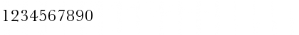 Download Baskerville MT Std Regular Font Numeric Preview