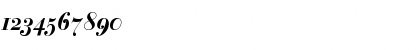 Download Bauer Bodoni Bold Italic OsF Font Numeric Preview