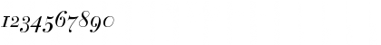 Download Bauer Bodoni Italic OsF Font Numeric Preview